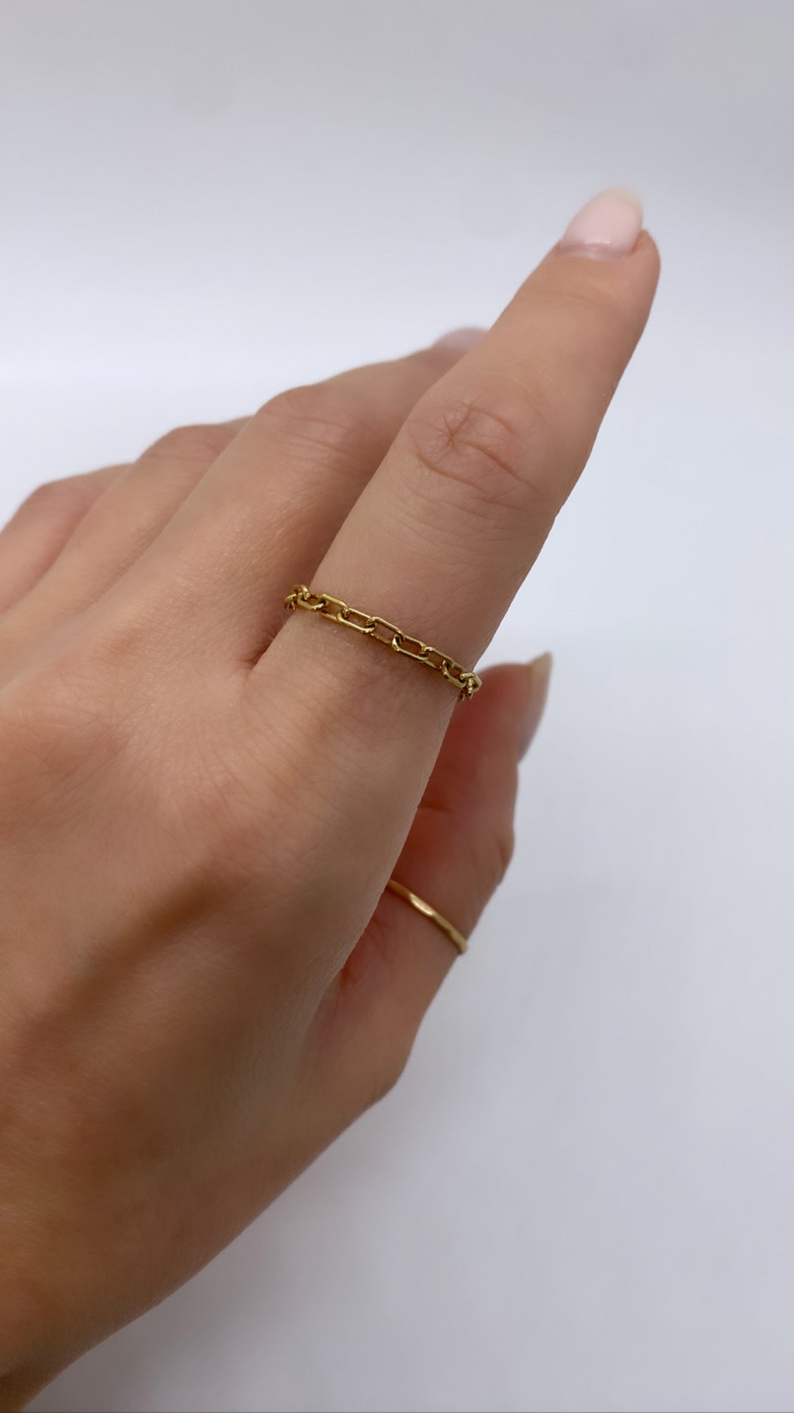 PAPERCLIP CHAIN RING