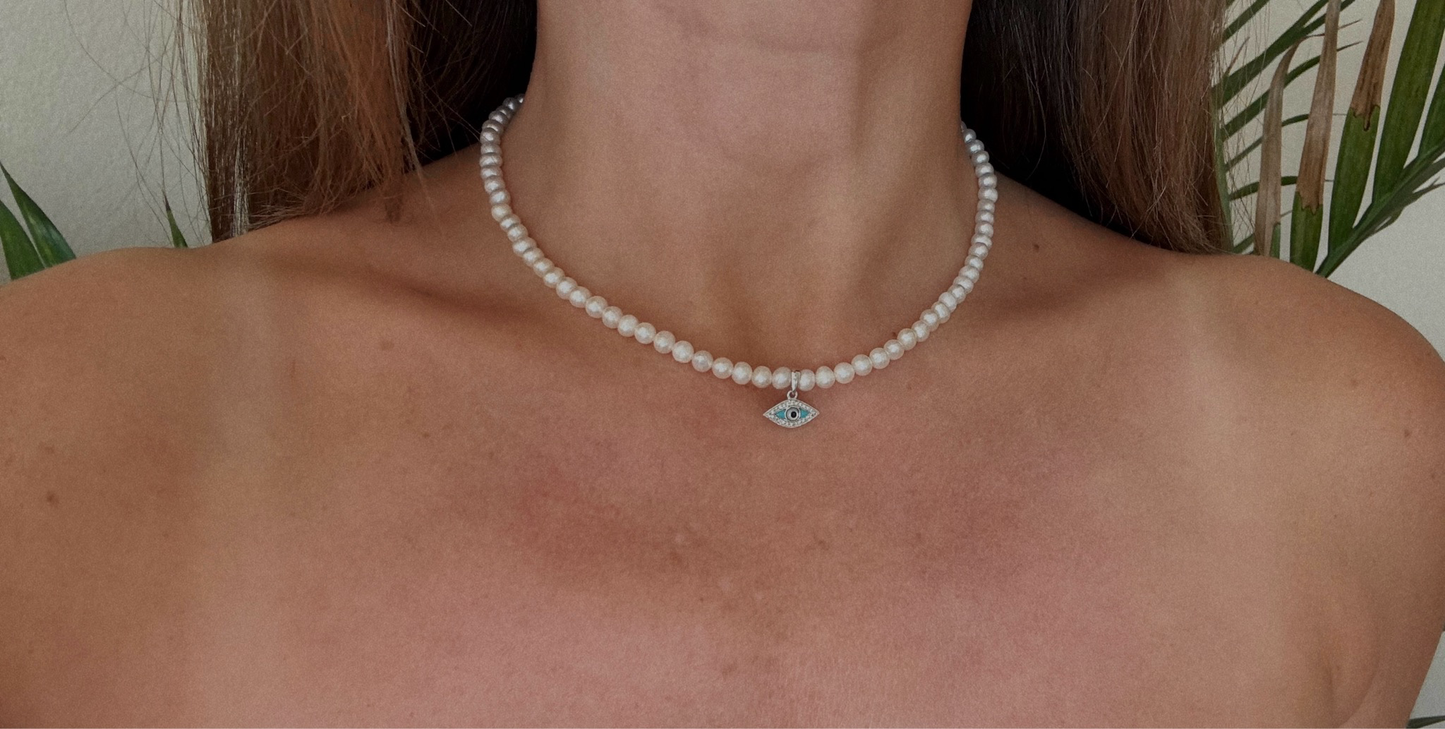 LEAH EVIL EYE NECKLACE