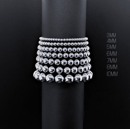 10MM STERLING SILVER BRACELET