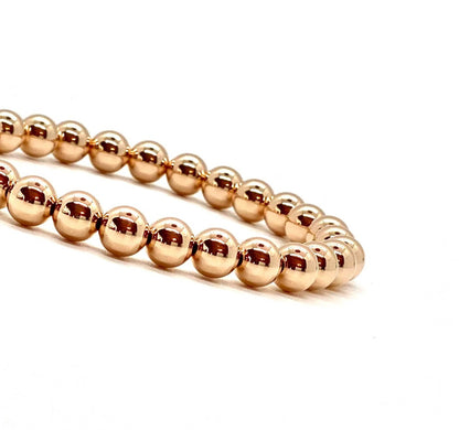 6MM ROSE GOLD FILLED BRACELET