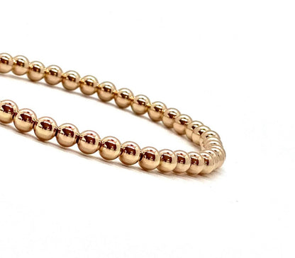 4MM ROSE GOLD FILLED BRACELET