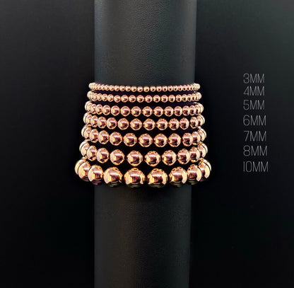 10MM ROSE GOLD FILLED BRACELET