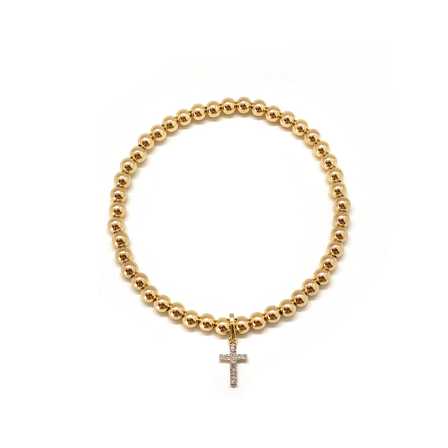 MEDIUM DIAMOND CROSS BRACELET