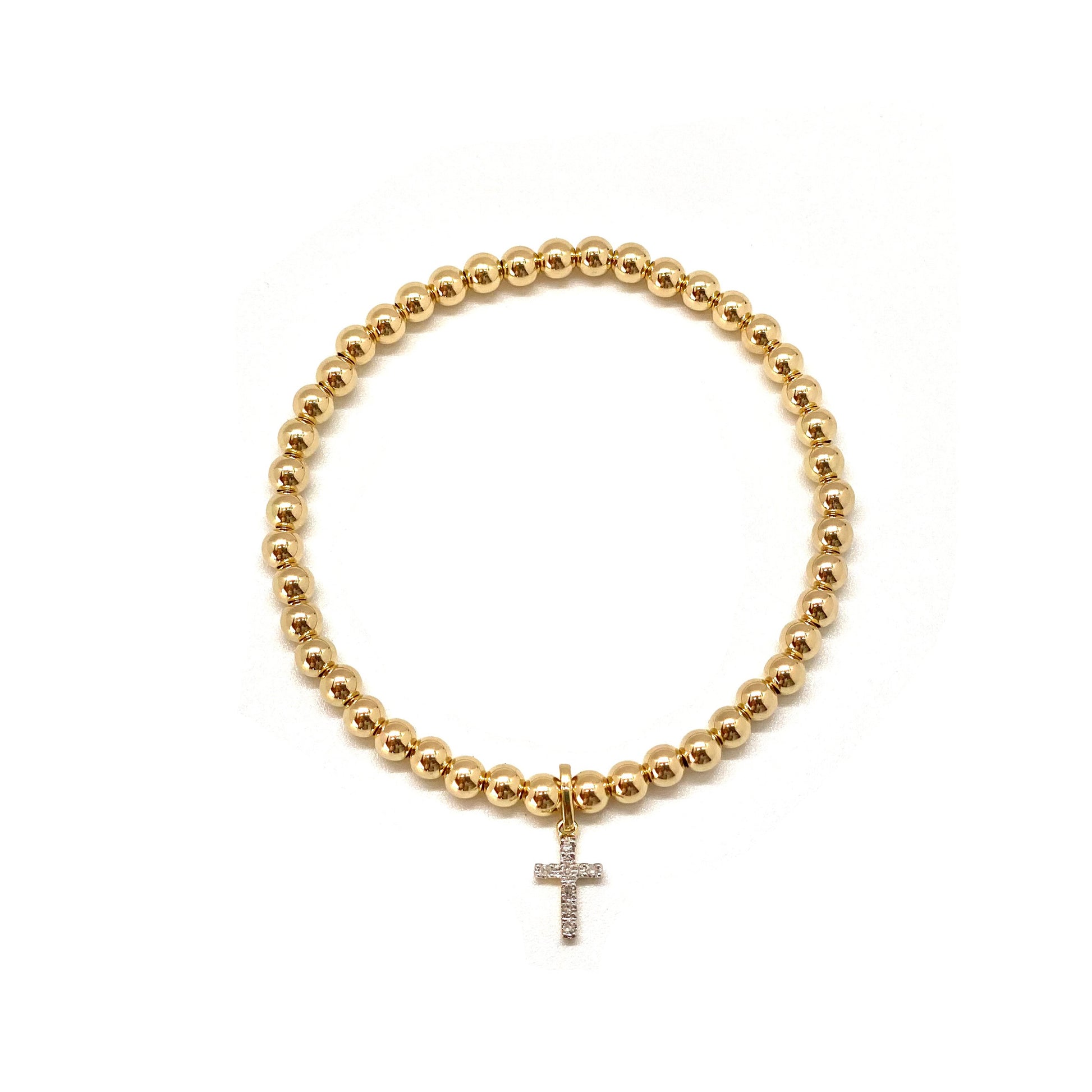 MEDIUM DIAMOND CROSS BRACELET