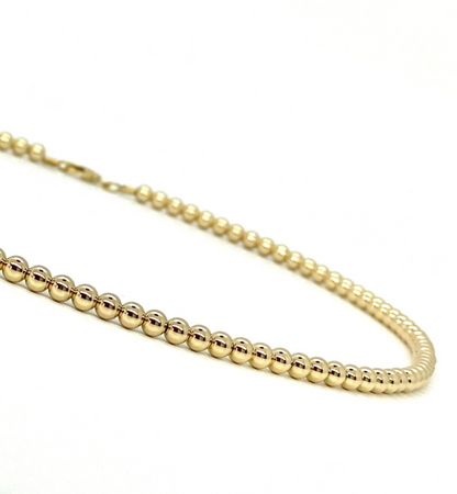 4MM GOLD FILLED NECKLACE