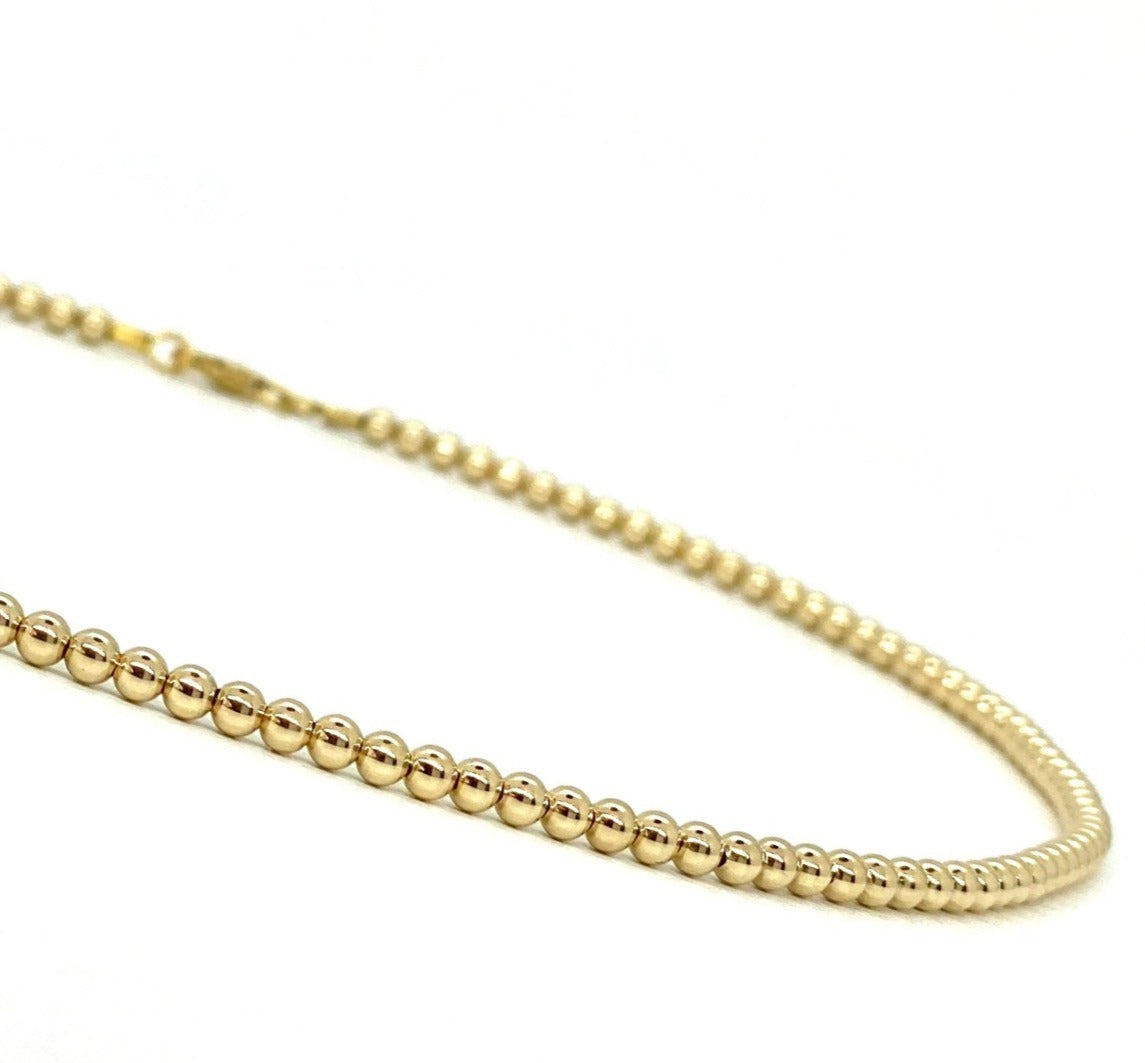 3MM GOLD FILLED NECKLACE