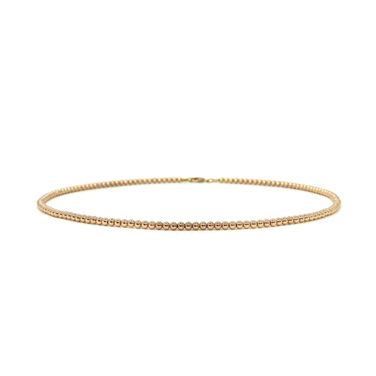 3MM ROSE GOLD FILLED NECKLACE