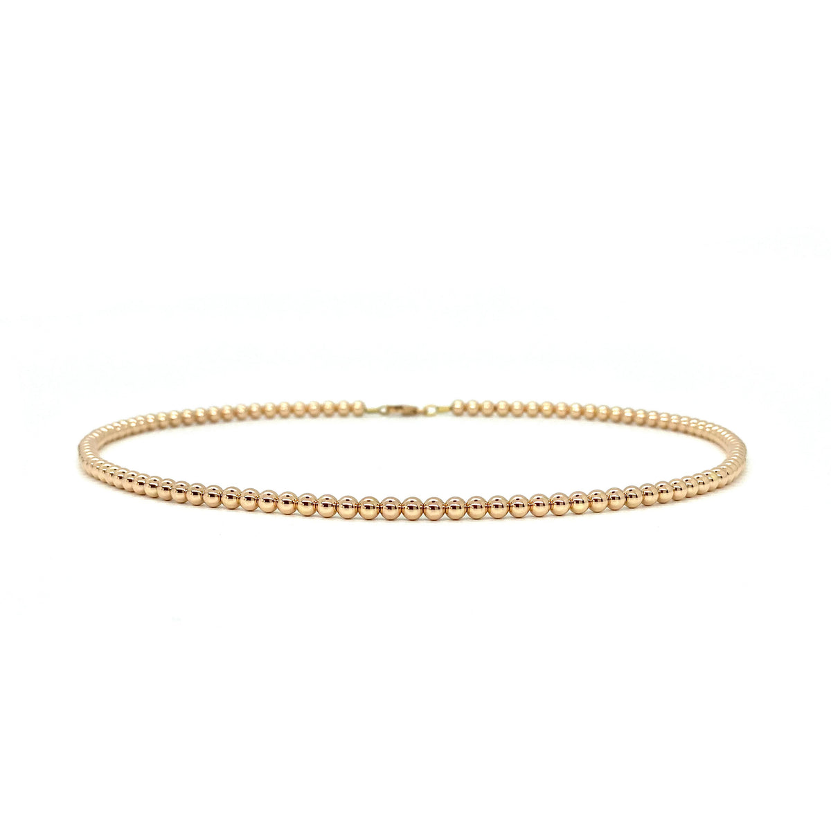 4MM ROSE GOLD FILLED NECKLACE