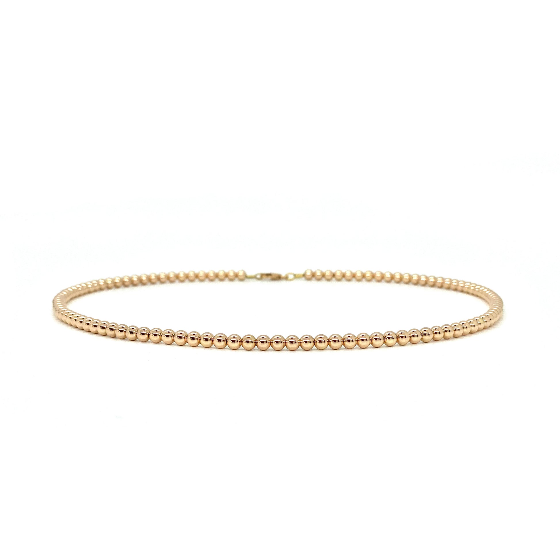 4MM ROSE GOLD FILLED NECKLACE