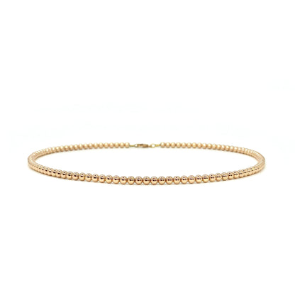 4MM ROSE GOLD FILLED NECKLACE