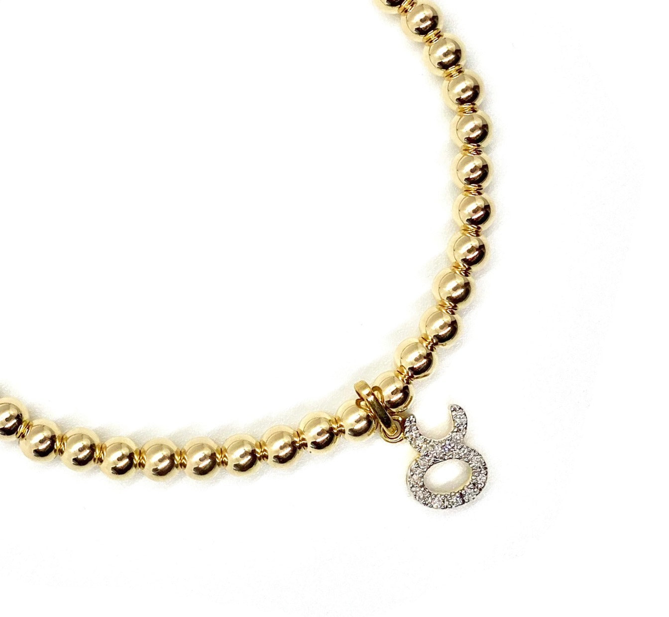 DIAMOND TAURUS CHARM BRACELET