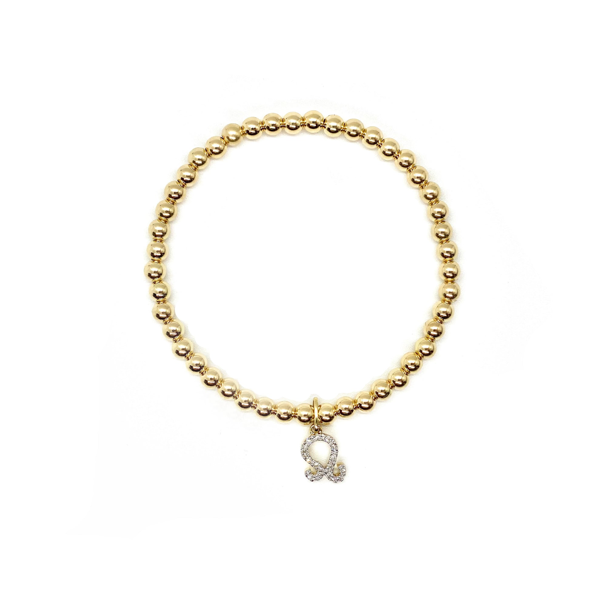 DIAMOND LEO CHARM BRACELET