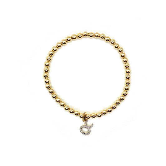 DIAMOND TAURUS CHARM BRACELET