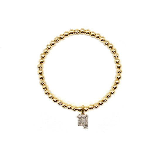DIAMOND VIRGO CHARM BRACELET