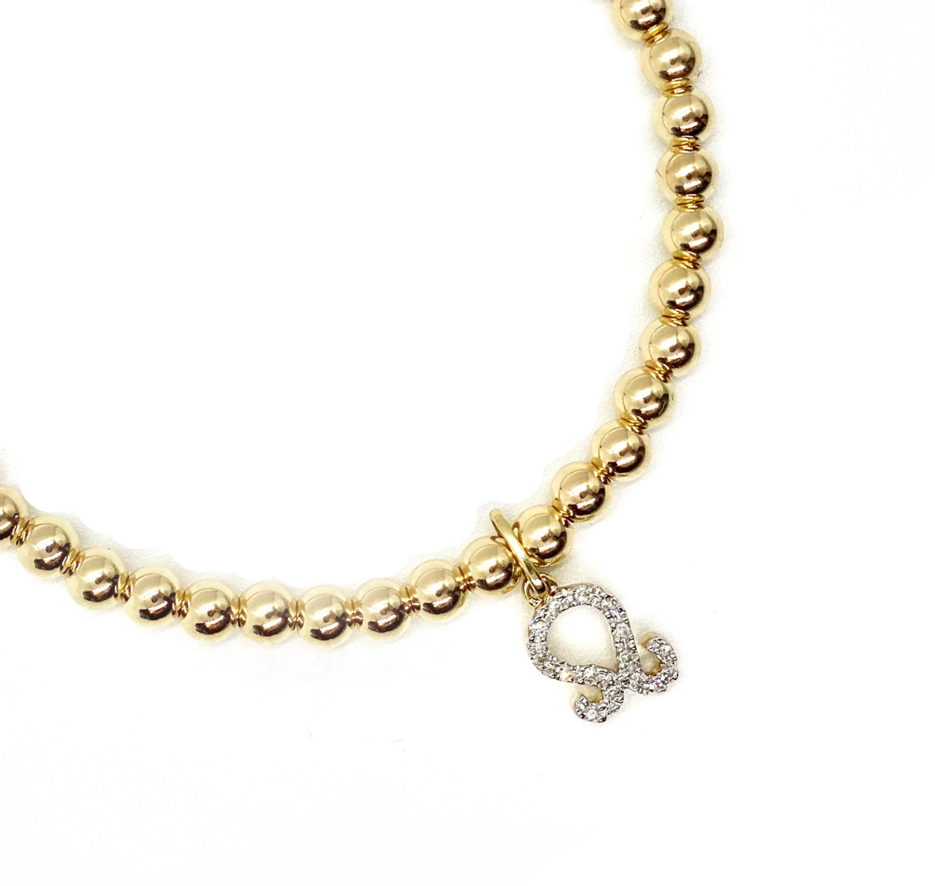 DIAMOND LEO CHARM BRACELET