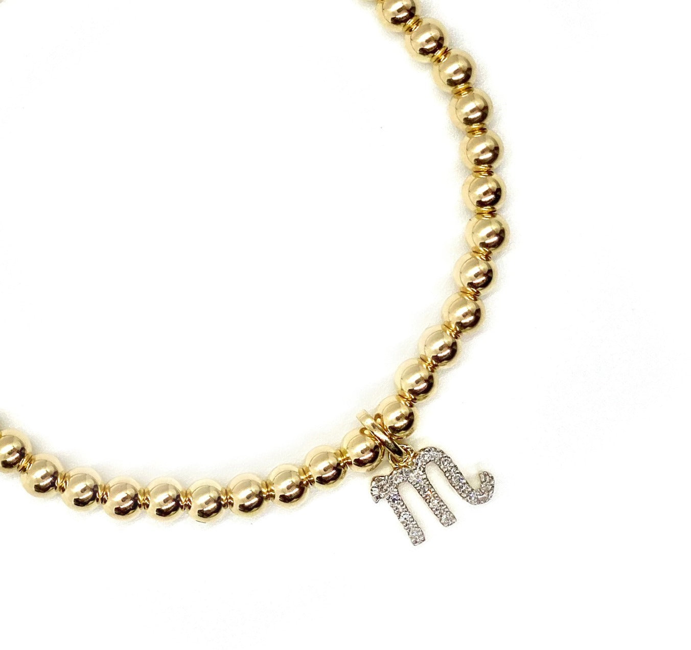 DIAMOND SCORPIO CHARM BRACELET