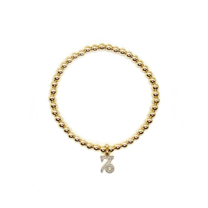 DIAMOND CAPRICORN CHARM BRACELET