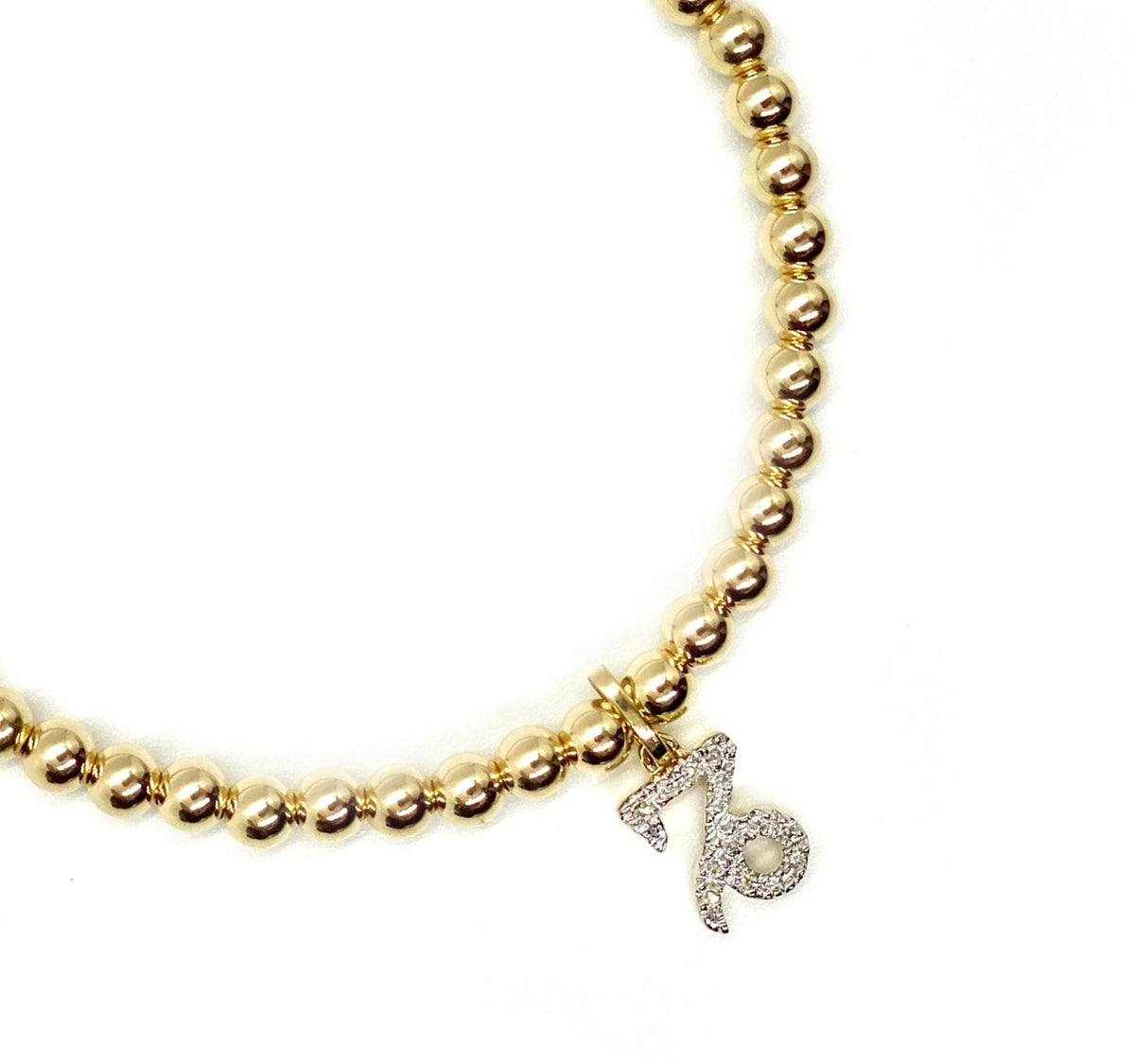 DIAMOND CAPRICORN CHARM BRACELET