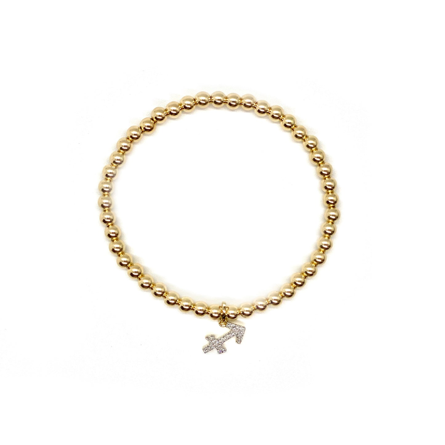 DIAMOND SAGITTARIUS CHARM BRACELET