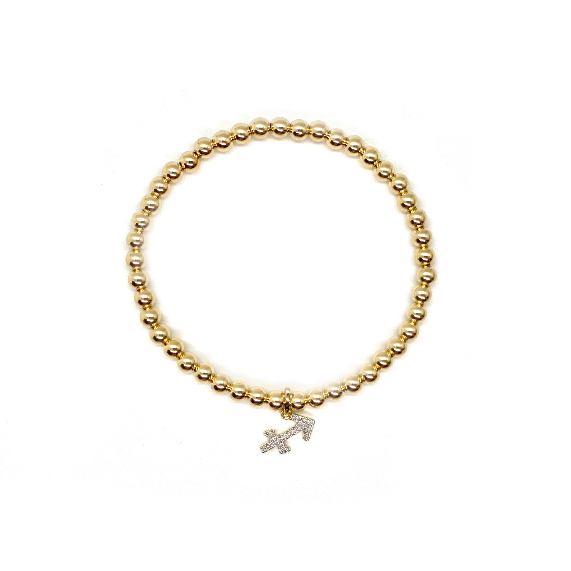DIAMOND SAGITTARIUS CHARM BRACELET