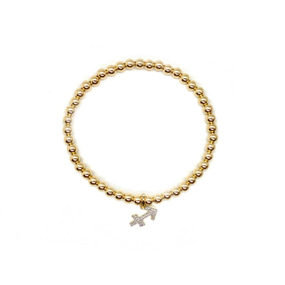 DIAMOND SAGITTARIUS CHARM BRACELET