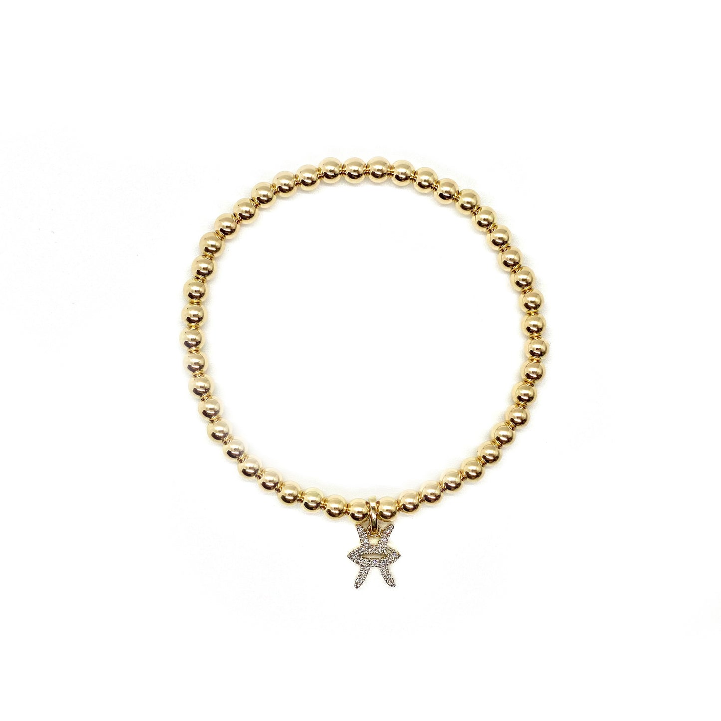 DIAMOND PISCES CHARM BRACELET