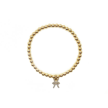 DIAMOND PISCES CHARM BRACELET