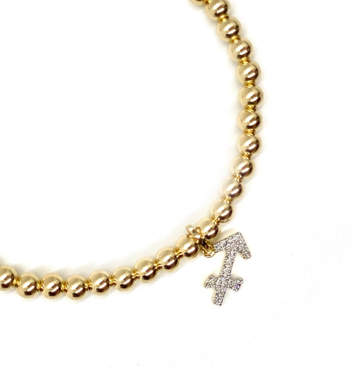 DIAMOND SAGITTARIUS CHARM BRACELET