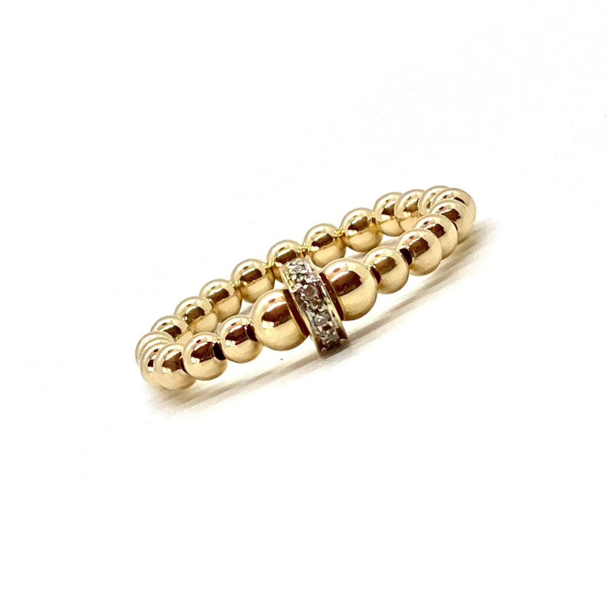 3MM DIAMOND RONDELLE RING
