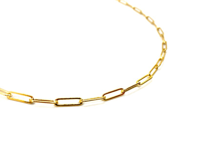 14K GOLD FILLED PAPERCLIP CHAIN
