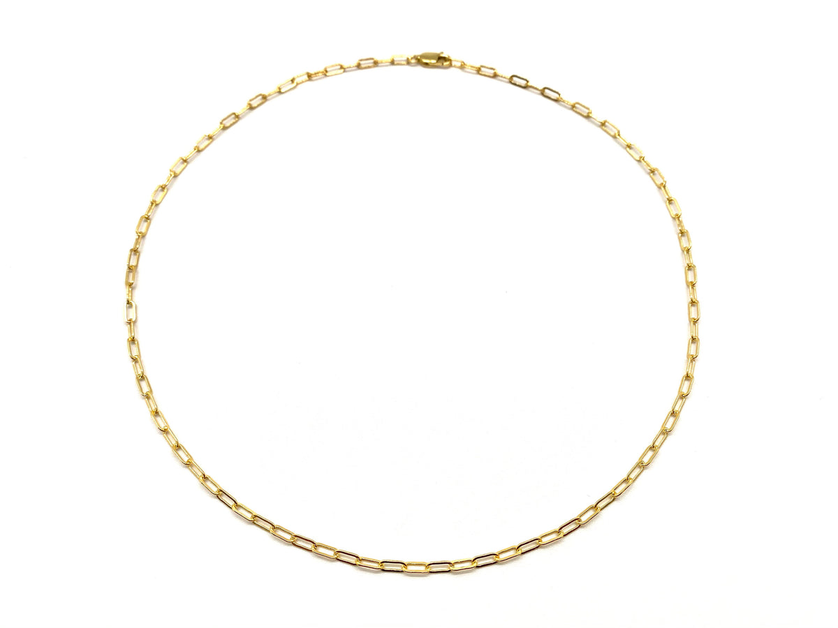 14K GOLD FILLED MINI PAPERCLIP CHAIN