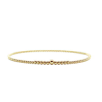 3MM GOLD FILLED GRADUATED NECKLACE