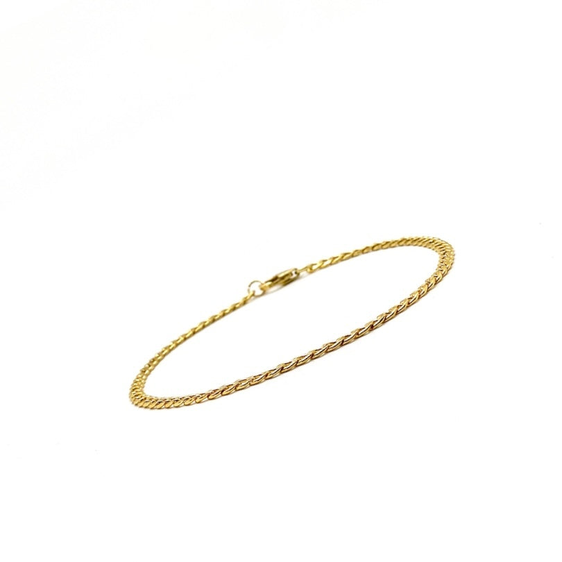 FLAT CUBAN LINK ANKLET