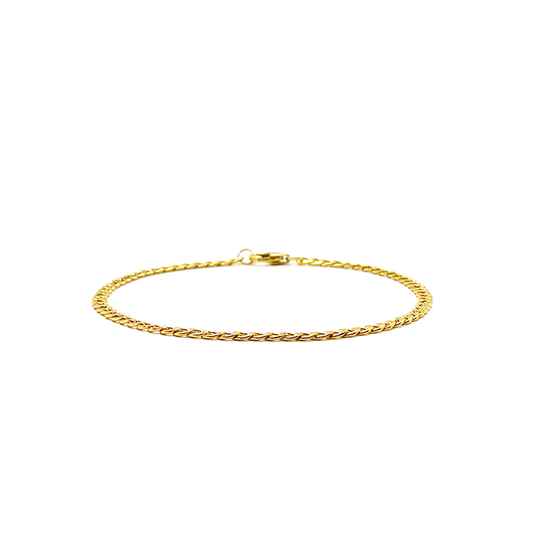 FLAT CUBAN LINK ANKLET
