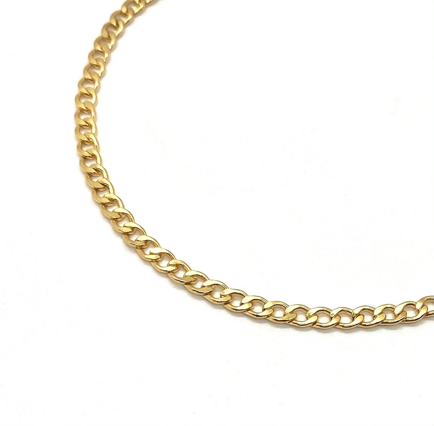 FLAT CUBAN LINK ANKLET