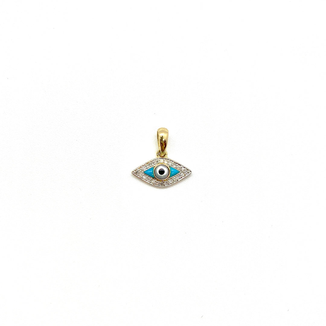 DIAMOND EVIL EYE CHARM