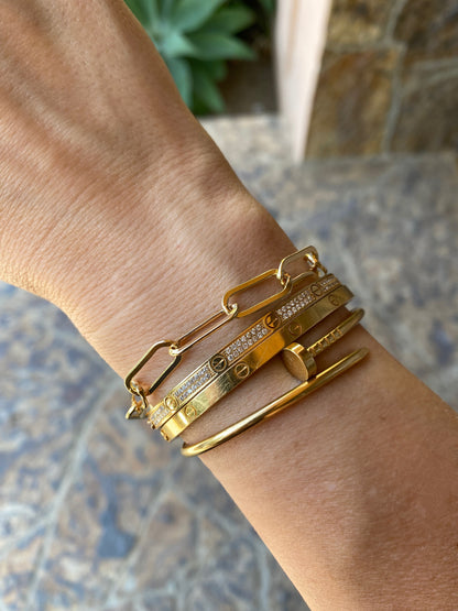JUMBO PAPERCLIP BRACELET