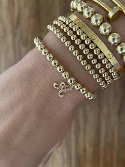 THE INITIAL BEADED BRACELET