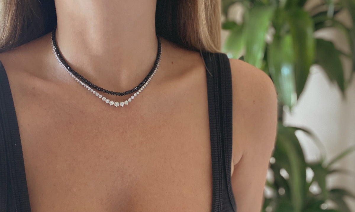 BLACK FACETED