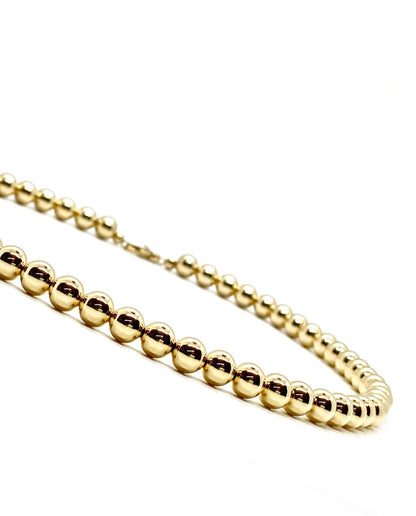 8MM GOLD FILLED NECKLACE