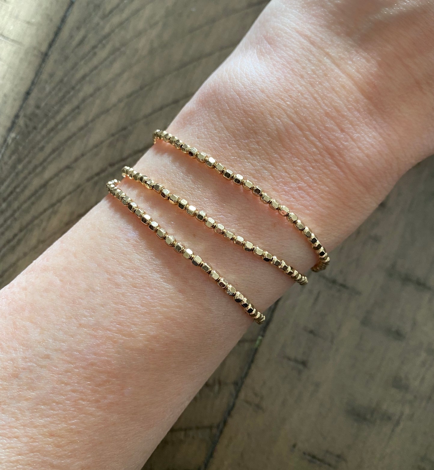 FACETED BEADED BRACELET