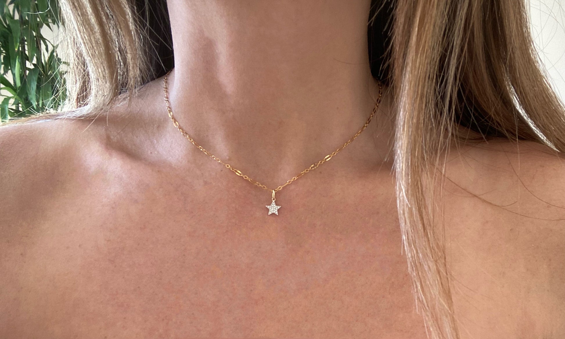14K DIAMOND STAR CHARM