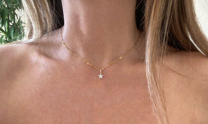 14K DIAMOND STAR CHARM