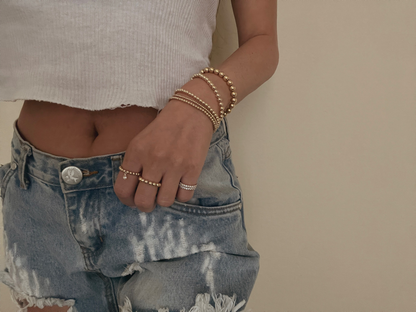 4MM BEADED RING