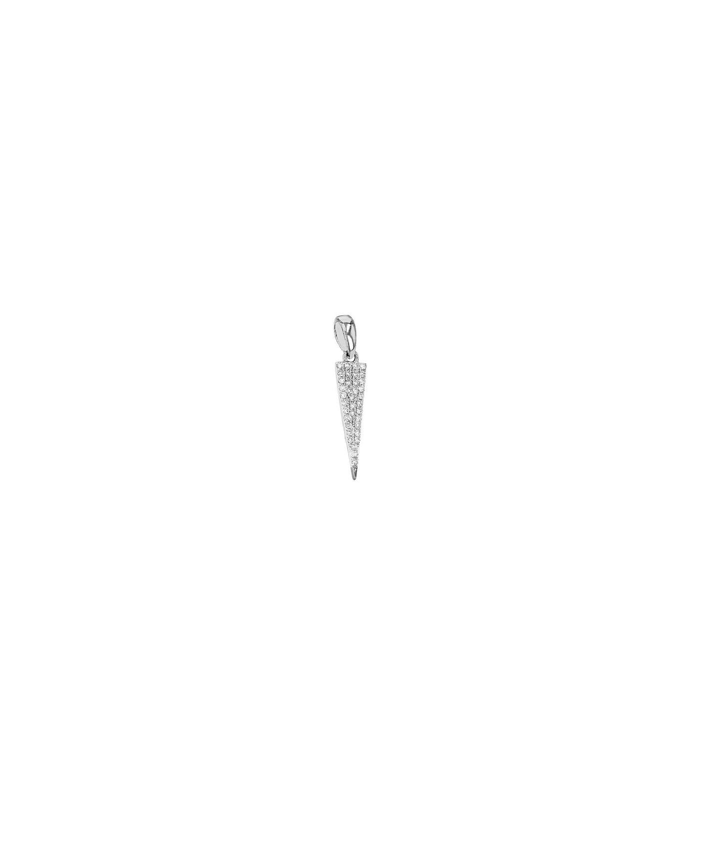 14K DIAMOND TRIANGLE PENDANT