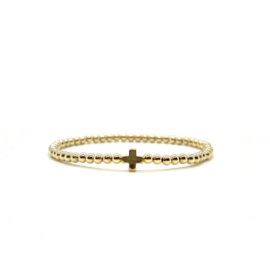 CROSS BEADED BRACELET