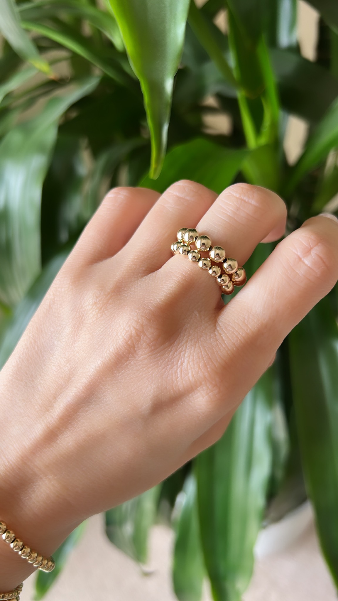 4MM BEADED RING