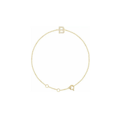 DIAMOND INITIAL BRACELET