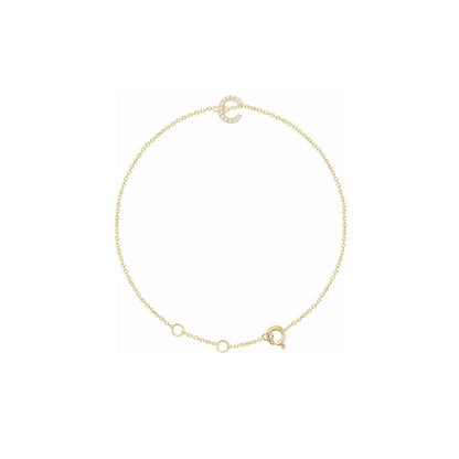 DIAMOND INITIAL BRACELET