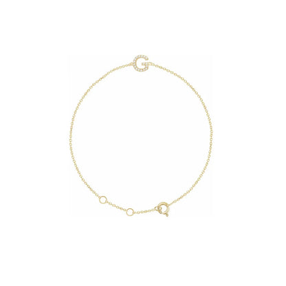 DIAMOND INITIAL BRACELET